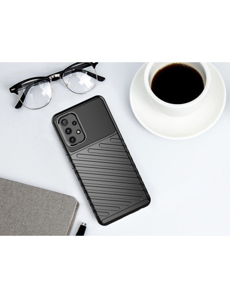 Thunder Case lankstus šarvuotas dėklas Samsung Galaxy A72 4G juodas
