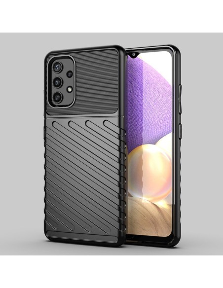 Thunder Case lankstus šarvuotas dėklas Samsung Galaxy A72 4G juodas