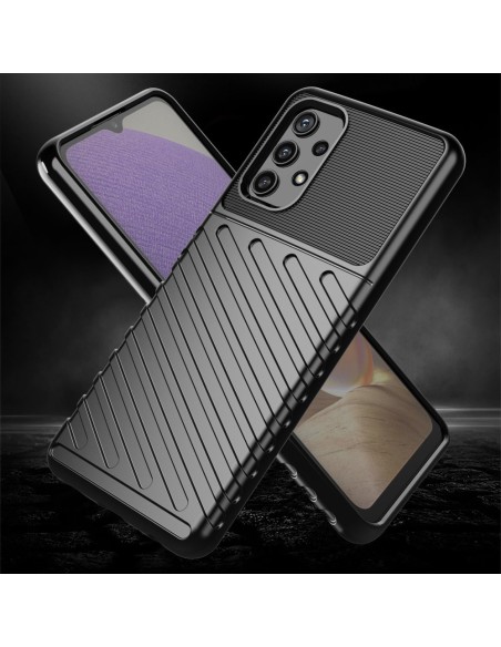 Thunder Case lankstus šarvuotas dėklas, skirtas Samsung Galaxy A72 4G mėlynas