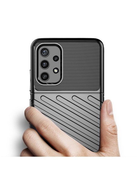 Thunder Case lankstus šarvuotas dėklas, skirtas Samsung Galaxy A72 4G mėlynas