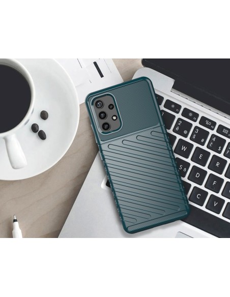 Thunder Case lankstus šarvuotas dėklas, skirtas Samsung Galaxy A72 4G mėlynas