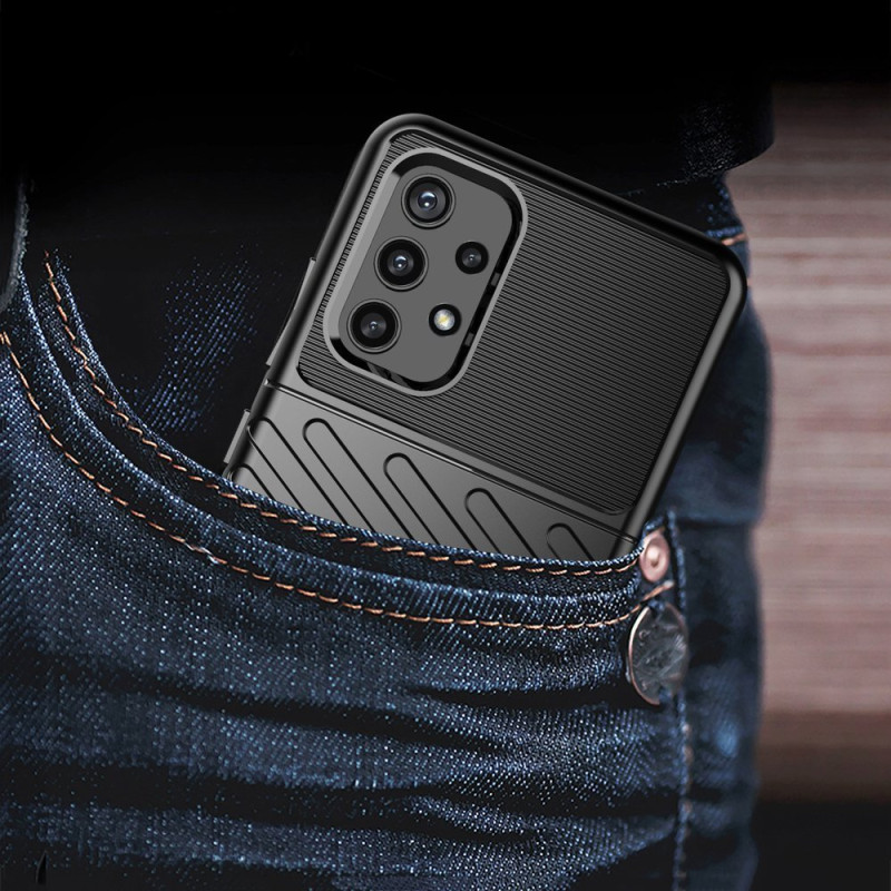 Thunder Case lankstus šarvuotas dėklas, skirtas Samsung Galaxy A72 4G mėlynas