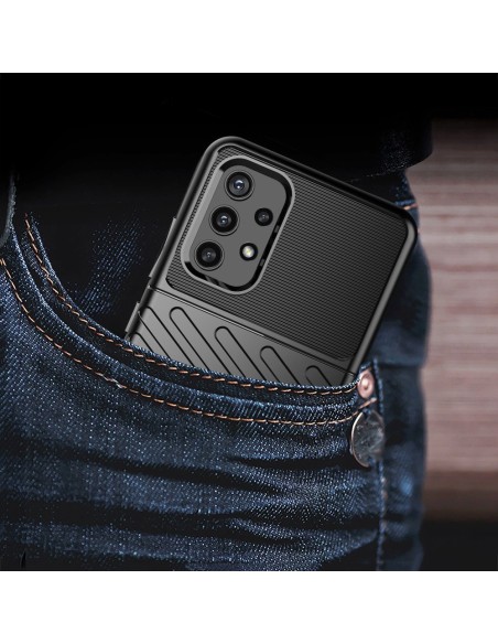 Thunder Case lankstus šarvuotas dėklas, skirtas Samsung Galaxy A72 4G mėlynas