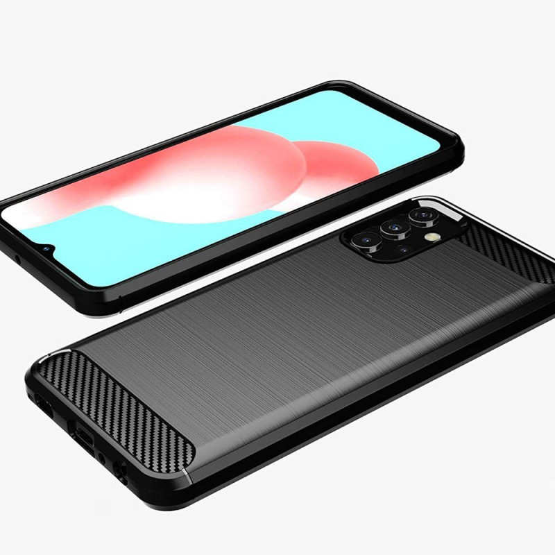 Carbon Case lankstus dangtelis Samsung Galaxy A32 5G juodas