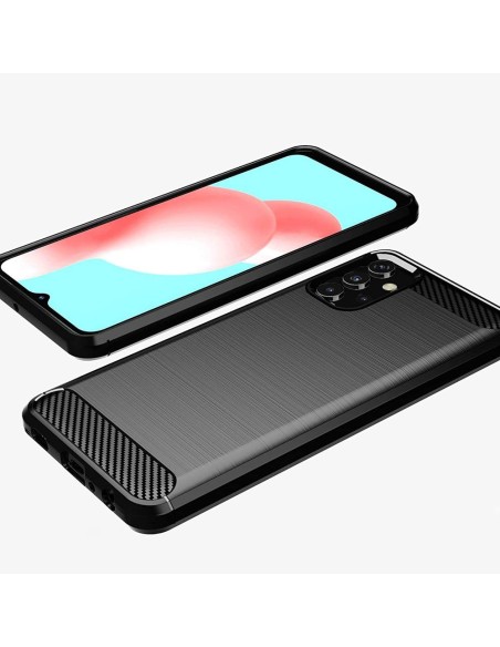 Carbon Case lankstus dangtelis Samsung Galaxy A32 5G juodas Carbon Case lankstus dangtelis Samsung Galaxy A32 5G juodas