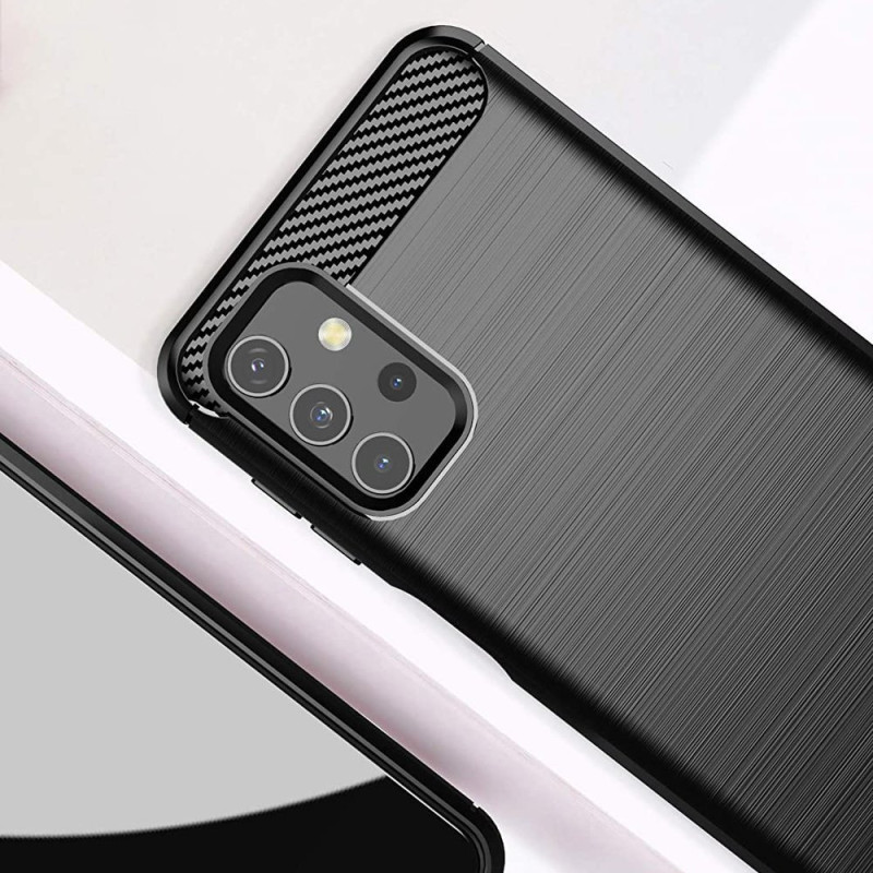 Carbon Case lankstus dangtelis Samsung Galaxy A32 5G juodas