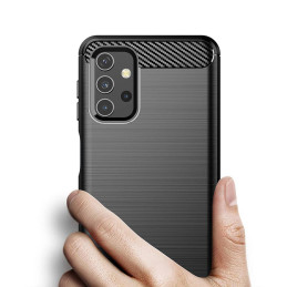 Carbon Case lankstus dangtelis Samsung Galaxy A32 5G juodas