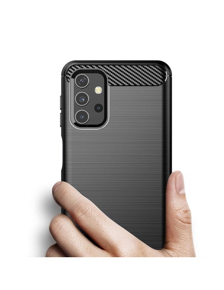 Carbon Case lankstus dangtelis Samsung Galaxy A32 5G juodas Carbon Case lankstus dangtelis Samsung Galaxy A32 5G juodas