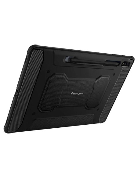 Spigen Rugged Armor Pro dėklas, skirtas Samsung Galaxy Tab S7+ / S8+ 12,4& 39 & 39 - juodas Spigen Rugged Armor Pro dėklas, skirtas Samsung Galaxy Tab S7+ / S8+ 12,4& 39 & 39 - juodas
