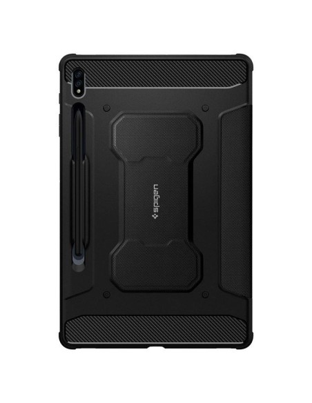 Spigen Rugged Armor Pro dėklas, skirtas Samsung Galaxy Tab S7+ / S8+ 12,4& 39 & 39 - juodas Spigen Rugged Armor Pro dėklas, skirtas Samsung Galaxy Tab S7+ / S8+ 12,4& 39 & 39 - juodas