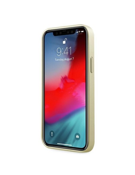 Guess Iridescent dėklas iPhone 12 Pro Max - auksinis