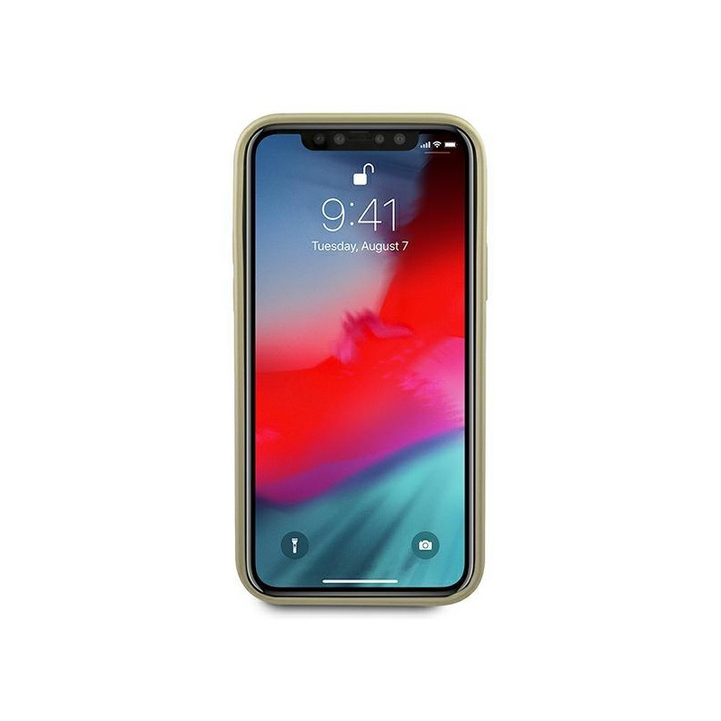 Guess Iridescent dėklas iPhone 12 Pro Max - auksinis