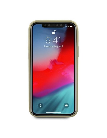 Guess Iridescent dėklas iPhone 12 Pro Max - auksinis