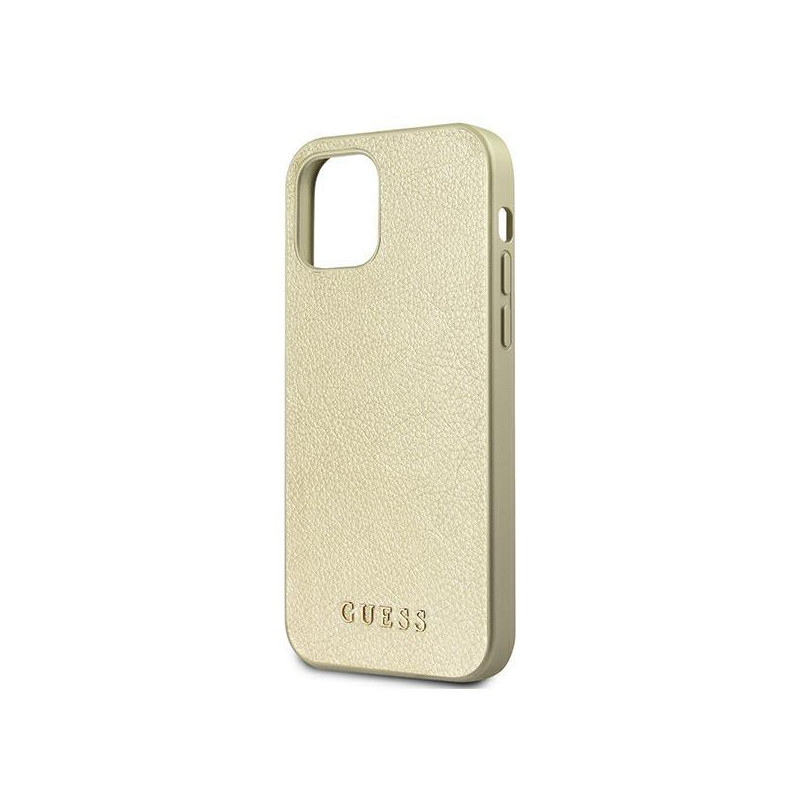 Guess Iridescent dėklas iPhone 12 Pro Max - auksinis
