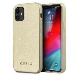 Guess Iridescent dėklas iPhone 12 mini - auksinis