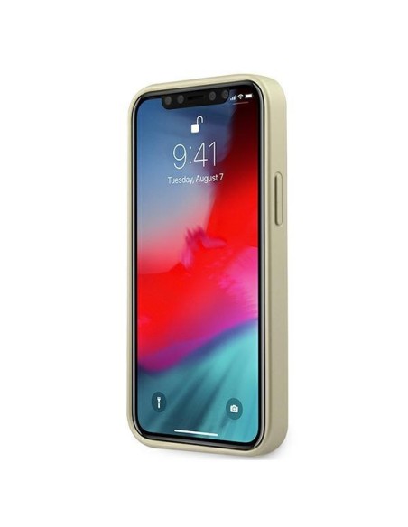 Guess Iridescent dėklas iPhone 12 mini - auksinis