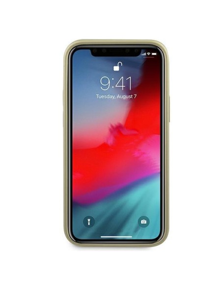 Guess Iridescent dėklas iPhone 12 mini - auksinis