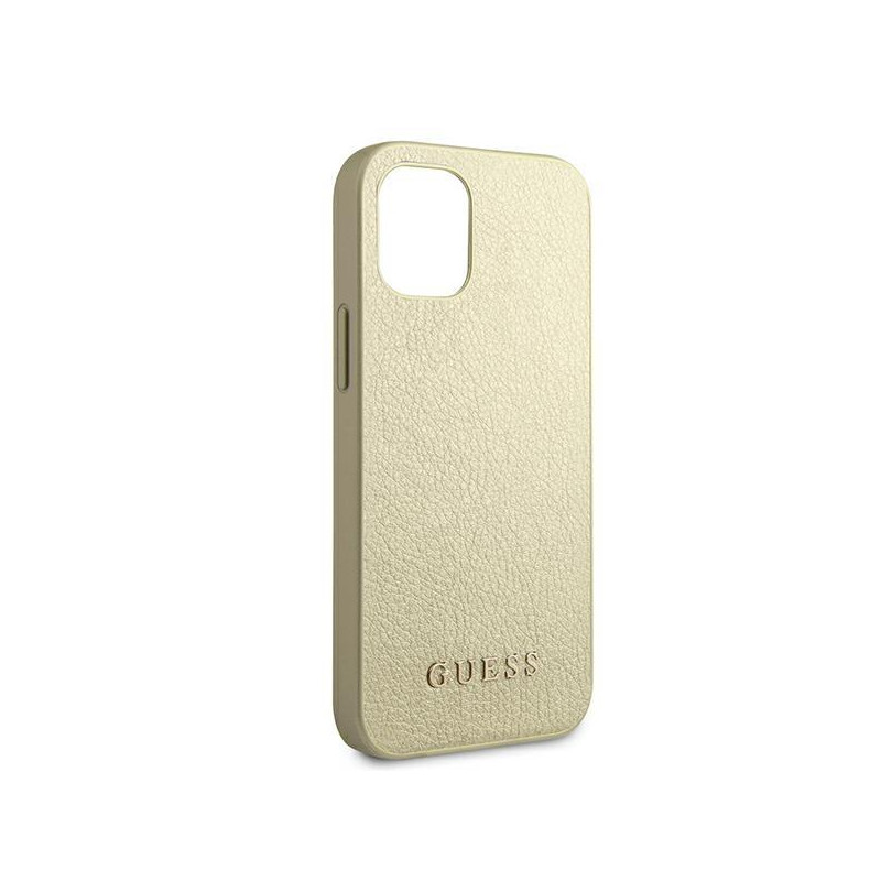 Guess Iridescent dėklas iPhone 12 mini - auksinis