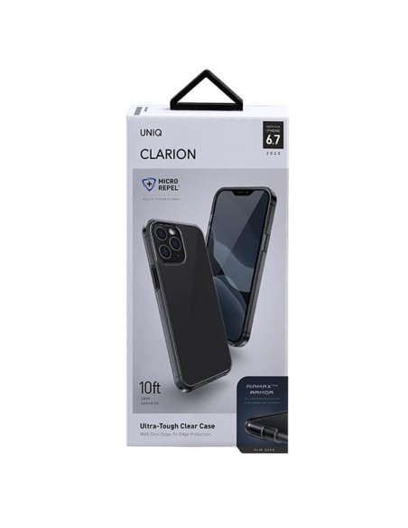 Uniq Clarion dėklas, skirtas iPhone 12 Pro Max - juodas