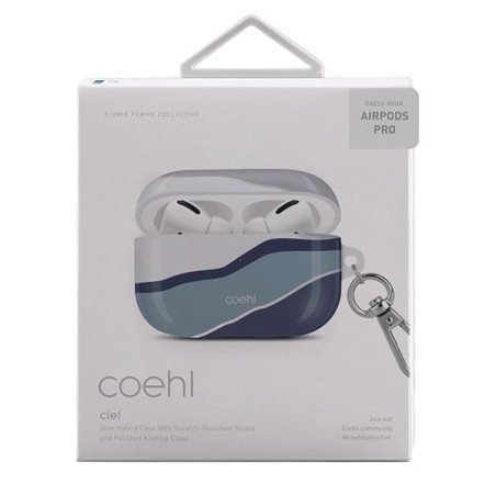 Uniq Coehl Ciel dėklas, skirtas AirPods Pro – mėlynas Uniq Coehl Ciel dėklas, skirtas AirPods Pro – mėlynas