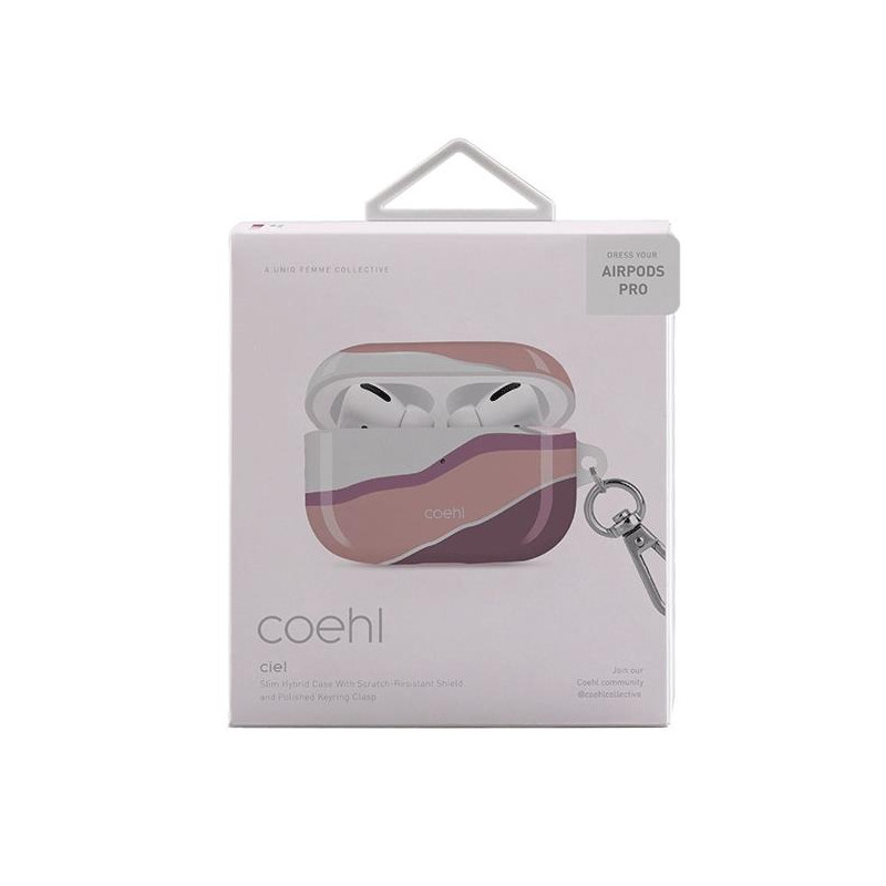 Uniq Coehl Ciel dėklas, skirtas AirPods Pro – rožinis