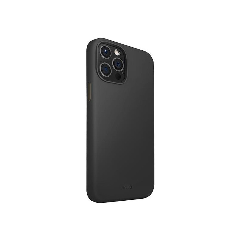 Uniq Lino Hue dėklas, skirtas iPhone 12 Pro Max - juodas