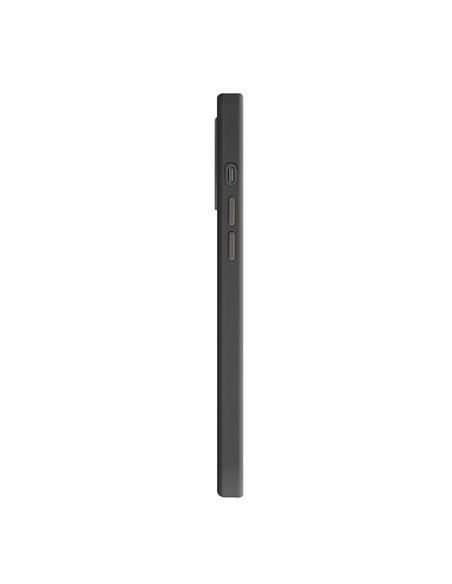 Uniq Lino Hue dėklas, skirtas iPhone 12 Pro Max - juodas Uniq Lino Hue dėklas, skirtas iPhone 12 Pro Max - juodas