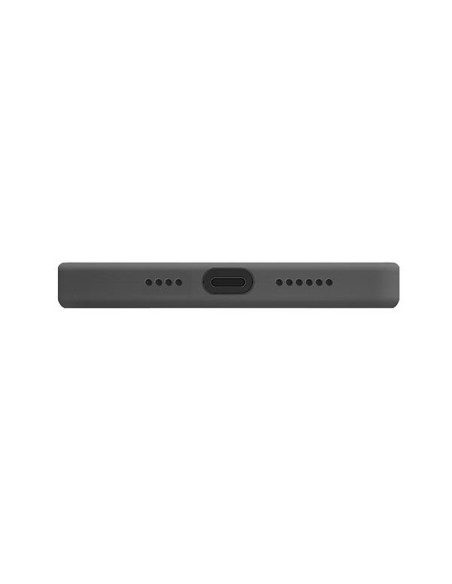 Uniq Lino Hue dėklas, skirtas iPhone 12 Pro Max - juodas Uniq Lino Hue dėklas, skirtas iPhone 12 Pro Max - juodas