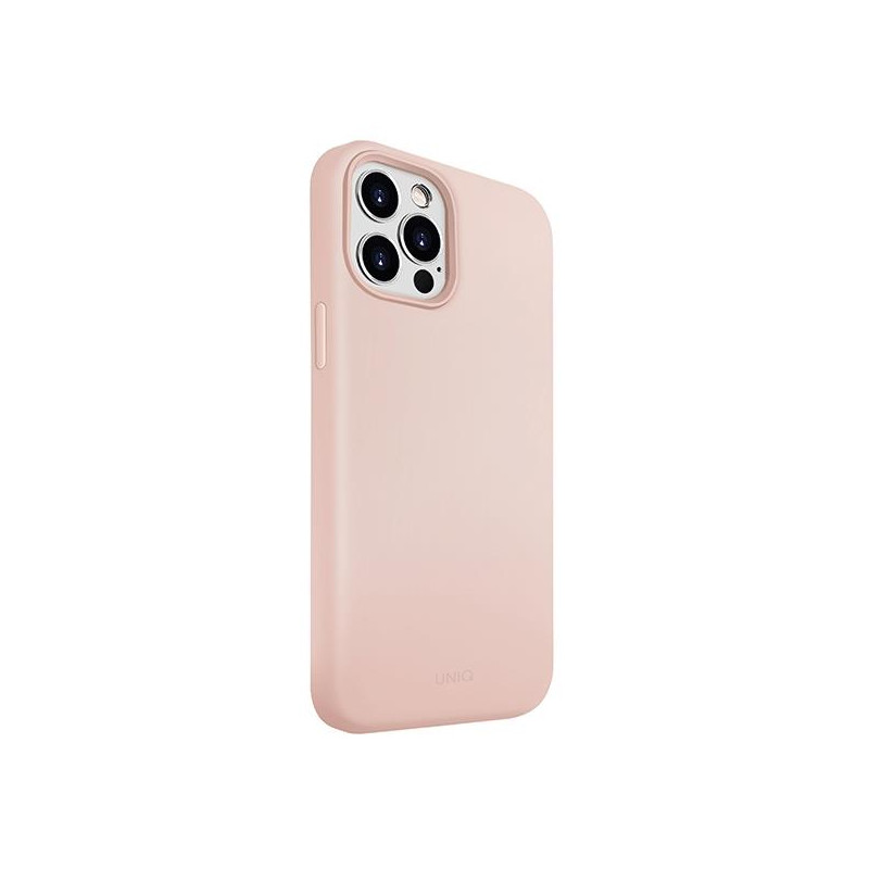 Uniq Lino Hue dėklas, skirtas iPhone 12 Pro Max - rožinis