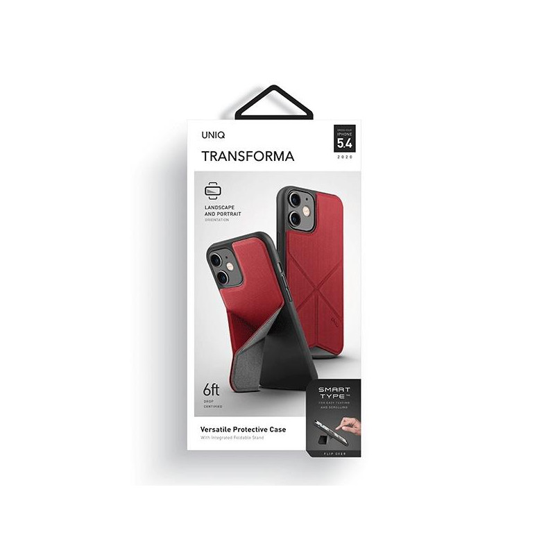 UNIQ Transforma dėklas iPhone 12 mini - raudonas