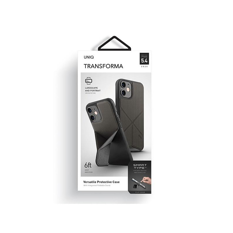 UNIQ Transforma dėklas iPhone 12 mini - pilkas