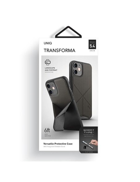 UNIQ Transforma dėklas iPhone 12 mini - pilkas