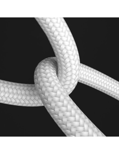 Tvirtas pintas kabelis USB USB-C 2.4A 2m juodas