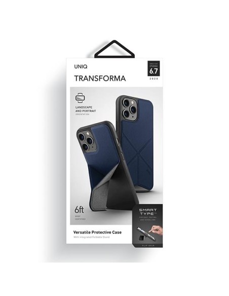 UNIQ Transforma dėklas, skirtas iPhone 12 Pro Max - mėlynas UNIQ Transforma dėklas, skirtas iPhone 12 Pro Max - mėlynas