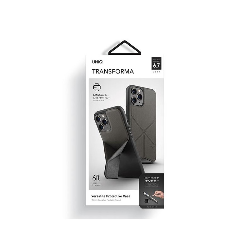 UNIQ Transforma dėklas, skirtas iPhone 12 Pro Max - pilkas