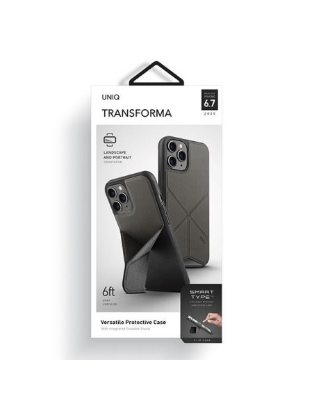 UNIQ Transforma dėklas, skirtas iPhone 12 Pro Max - pilkas UNIQ Transforma dėklas, skirtas iPhone 12 Pro Max - pilkas