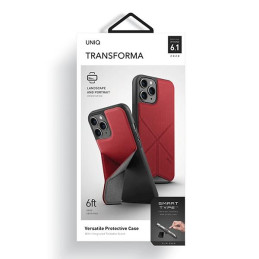 UNIQ Transforma dėklas iPhone 12 / iPhone 12 Pro - raudonas