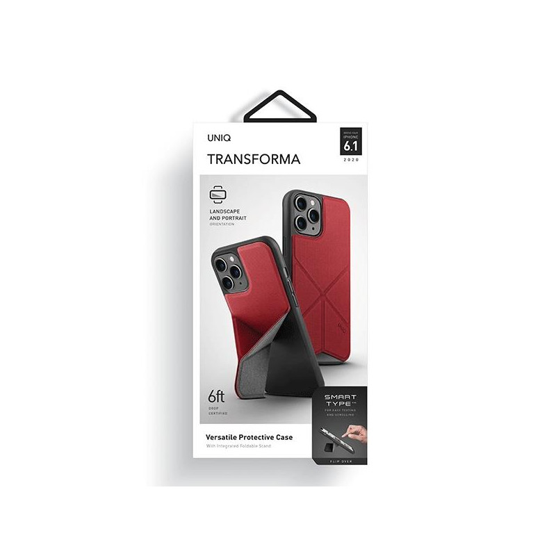 UNIQ Transforma dėklas iPhone 12 / iPhone 12 Pro - raudonas