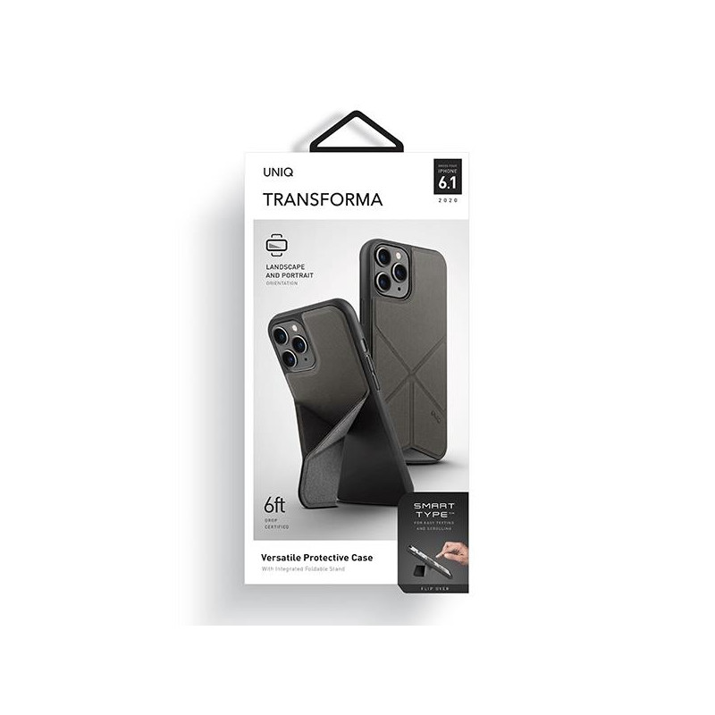 UNIQ Transforma dėklas iPhone 12 / iPhone 12 Pro - pilkas