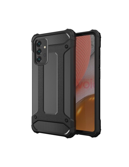 Hybrid Armor šarvuotas hibridinis dėklo dangtelis, skirtas Samsung Galaxy A72 4G juodas Hybrid Armor šarvuotas hibridinis dėklo dangtelis, skirtas Samsung Galaxy A72 4G juodas