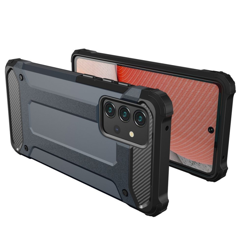Hybrid Armor šarvuotas hibridinis dėklo dangtelis, skirtas Samsung Galaxy A72 4G juodas