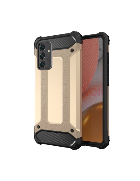 Hybrid Armor šarvuotas hibridinis dėklo dangtelis, skirtas Samsung Galaxy A72 4G auksui