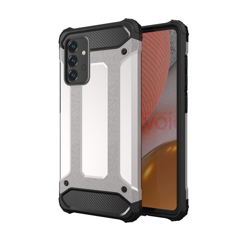 Hybrid Armor šarvuotas hibridinis dėklo dangtelis, skirtas Samsung Galaxy A72 4G sidabras Hybrid Armor šarvuotas hibridinis dėklo dangtelis, skirtas Samsung Galaxy A72 4G sidabras