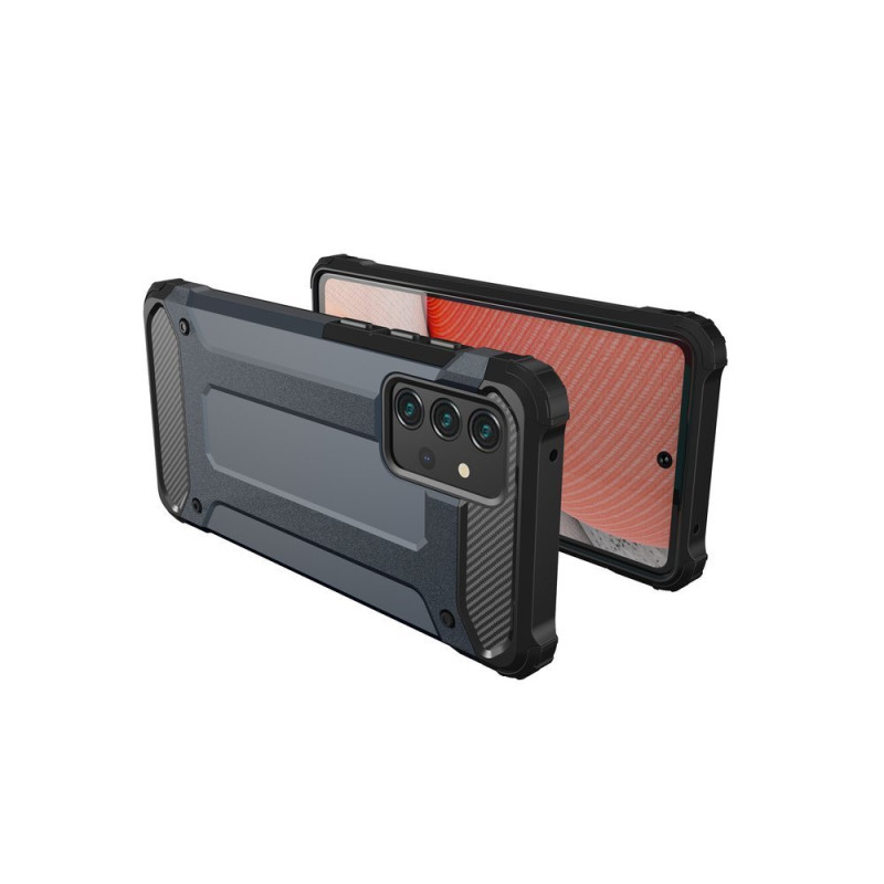 Hybrid Armor šarvuotas hibridinis dėklo dangtelis, skirtas Samsung Galaxy A72 4G sidabras