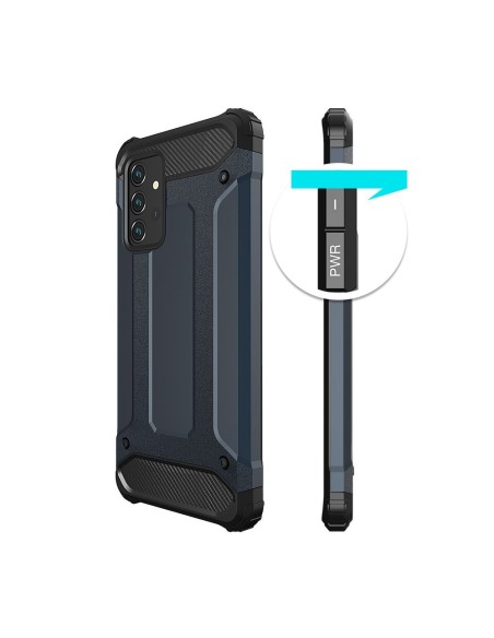 Hybrid Armor šarvuotas hibridinis dėklo dangtelis, skirtas Samsung Galaxy A72 4G sidabras