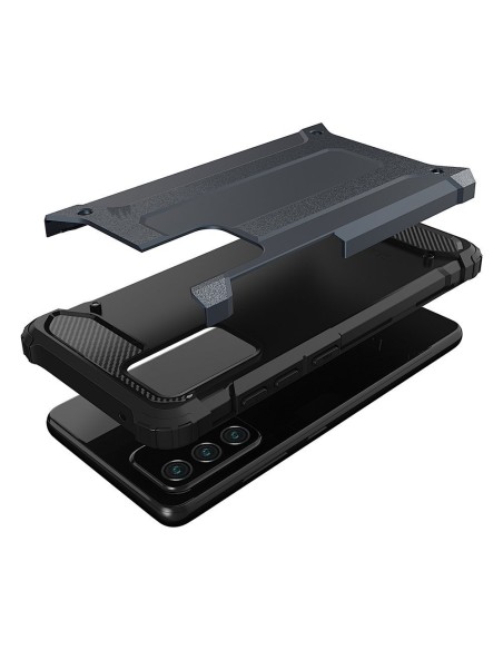 Hybrid Armor šarvuotas hibridinis dėklo dangtelis, skirtas Samsung Galaxy A72 4G sidabras