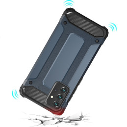 Hybrid Armor šarvuotas hibridinis dėklo dangtelis, skirtas Samsung Galaxy A72 4G sidabras
