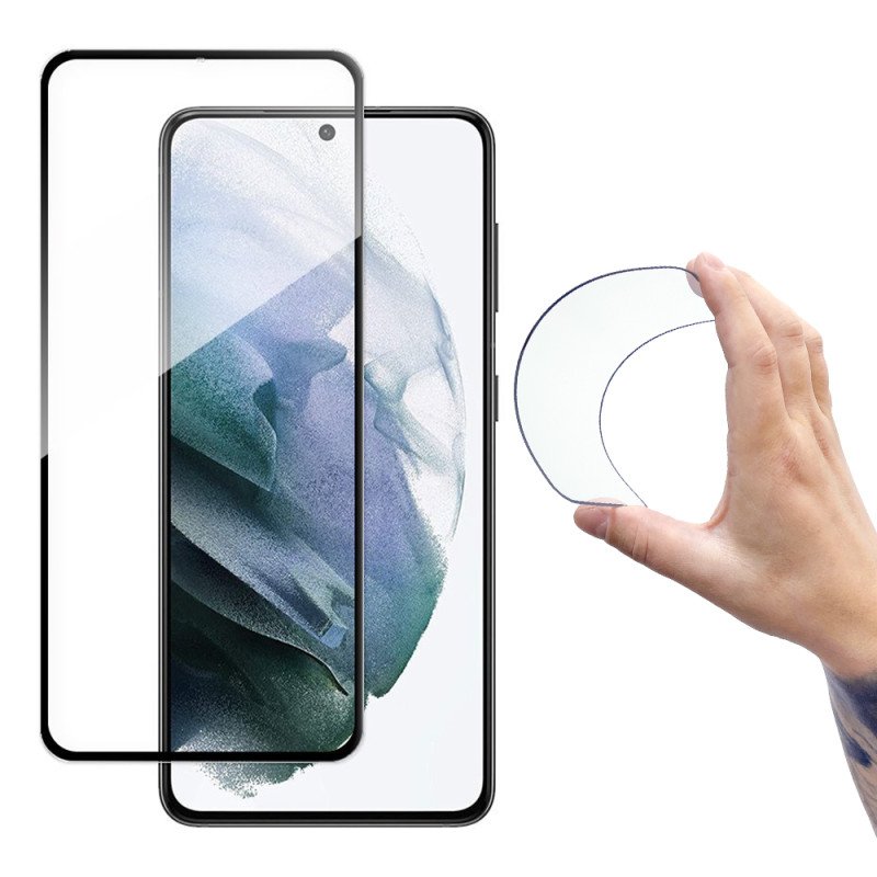 Wozinsky viso dangčio Flexi nano stiklo plėvelės grūdintas stiklas su rėmeliu Samsung Galaxy S21+ 5G (S21 Plus 5G) juoda... Wozinsky viso dangčio Flexi nano stiklo plėvelės grūdintas stiklas su rėmeliu Samsung Galaxy S21+ 5G (S21 Plus 5G) juoda...
