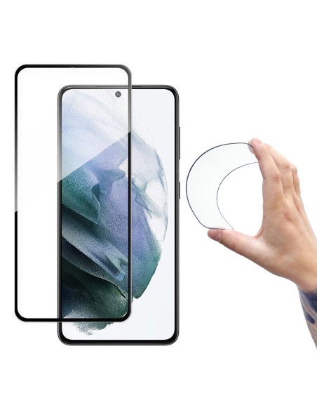 Wozinsky viso dangčio Flexi nano stiklo plėvelės grūdintas stiklas su rėmeliu Samsung Galaxy S21+ 5G (S21 Plus 5G) juoda...