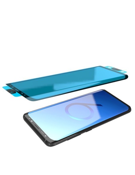 3D Edge Nano Flexi Glass Stiklo plėvelė viso ekrano grūdintas stiklas su rėmeliu Samsung Galaxy S21 Ultra 5G Transparent